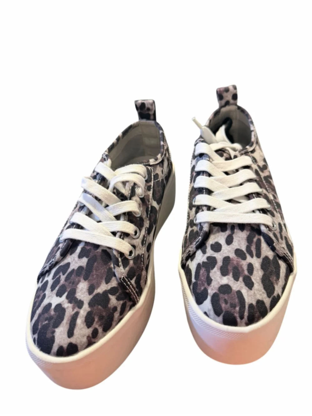 Women's AQUA Leopard Print Platform Sneakers